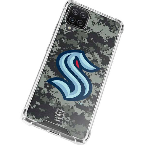 NHL Seattle Kraken Camo Galaxy A12 Clear Case