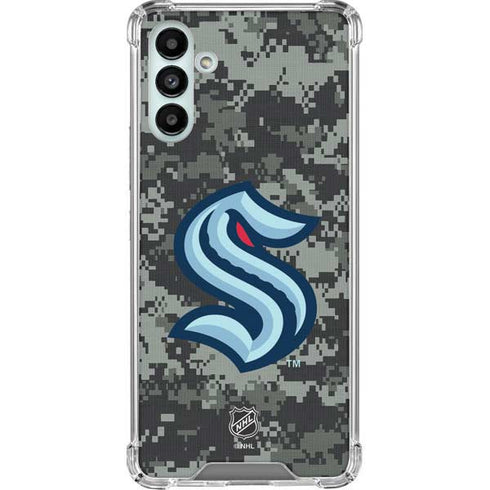 NHL Seattle Kraken Camo Galaxy A13 5G Clear Case