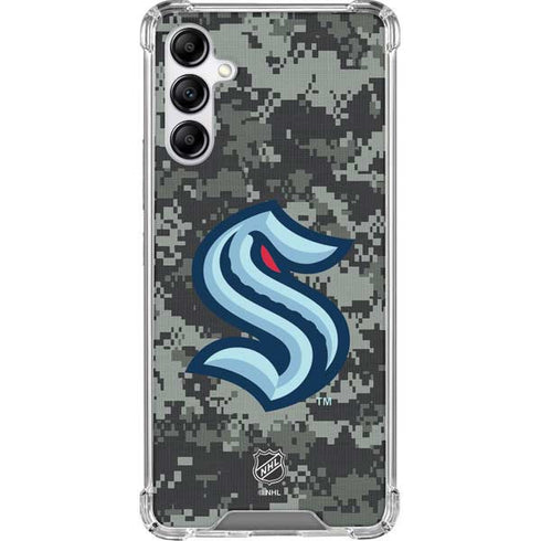NHL Seattle Kraken Camo Galaxy A14 5G Clear Case