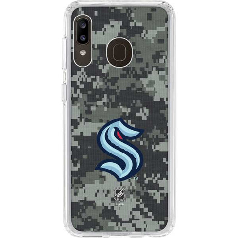 NHL Seattle Kraken Camo Galaxy A20 Clear Case