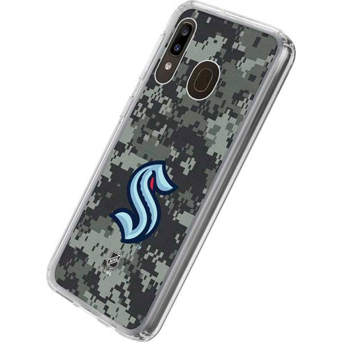 NHL Seattle Kraken Camo Galaxy A20 Clear Case
