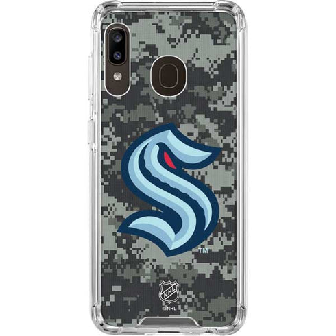 NHL Seattle Kraken Camo Galaxy A30 Clear Case