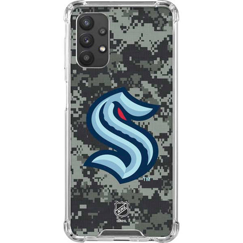 NHL Seattle Kraken Camo Galaxy A32 5G Clear Case