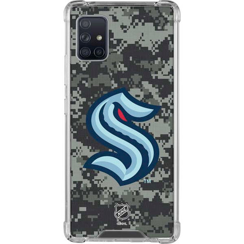 NHL Seattle Kraken Camo Galaxy A51 5G Clear Case