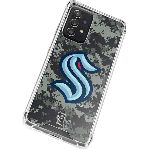 NHL Seattle Kraken Camo Galaxy A52 5G Clear Case