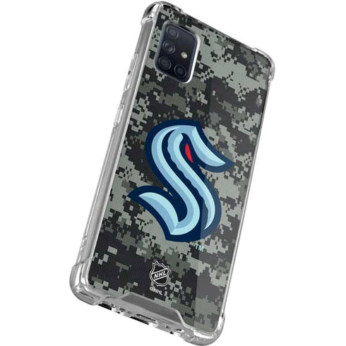 NHL Seattle Kraken Camo Galaxy A71 5G Clear Case