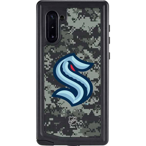 NHL Seattle Kraken Camo Galaxy Note 10 Waterproof Case