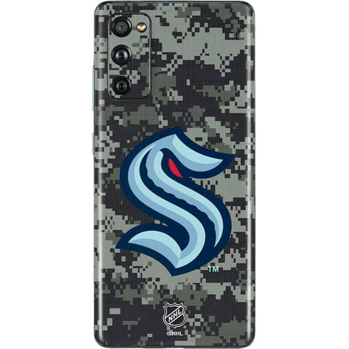 NHL Seattle Kraken Camo Galaxy S20 Fan Edition Skin