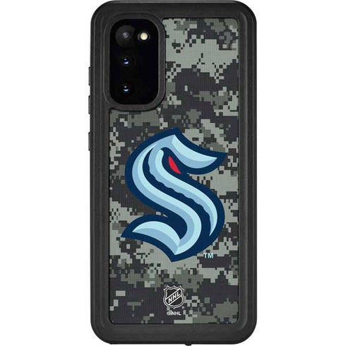 NHL Seattle Kraken Camo Galaxy S20 Waterproof Case