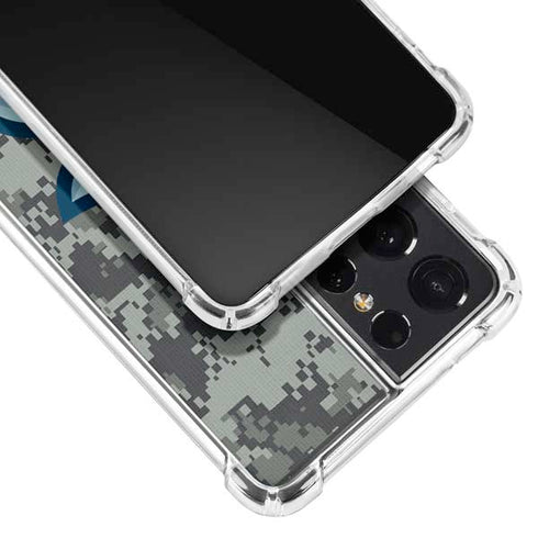NHL Seattle Kraken Camo Galaxy S21 Ultra 5G Clear Case