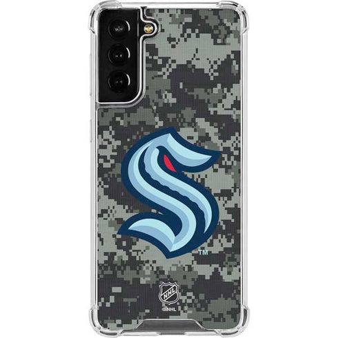 NHL Seattle Kraken Camo Galaxy S22 Plus Clear Case