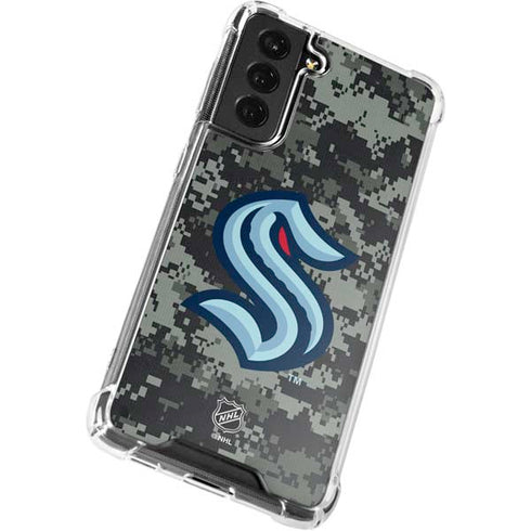 NHL Seattle Kraken Camo Galaxy S22 Plus Clear Case