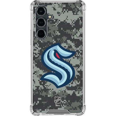 NHL Seattle Kraken Camo Galaxy S23 FE Clear Case