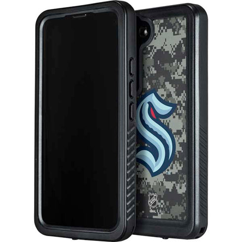 NHL Seattle Kraken Camo Galaxy S23 Plus Waterproof Case