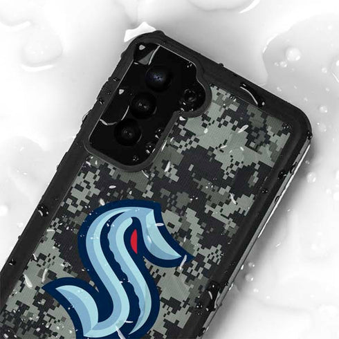 NHL Seattle Kraken Camo Galaxy S23 Plus Waterproof Case