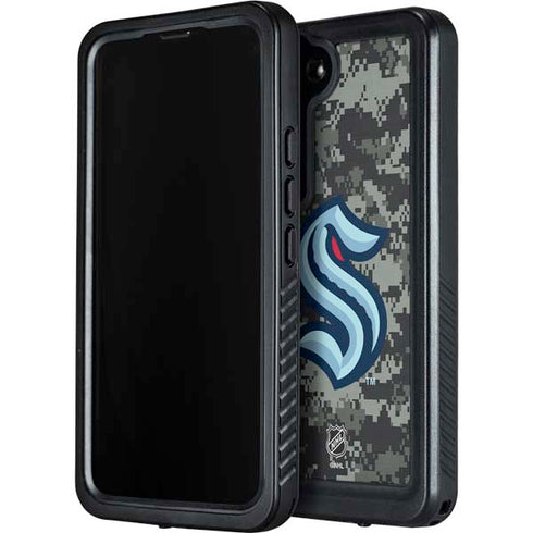 NHL Seattle Kraken Camo Galaxy S23 Waterproof Case