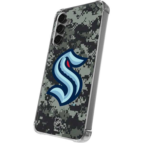 NHL Seattle Kraken Camo Galaxy S24 Plus Clear Case