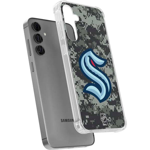 NHL Seattle Kraken Camo Galaxy S24 Plus Clear Case