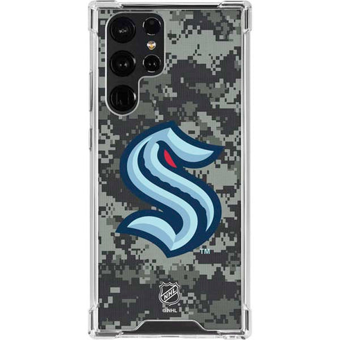 NHL Seattle Kraken Camo Galaxy S24 Ultra Clear Case