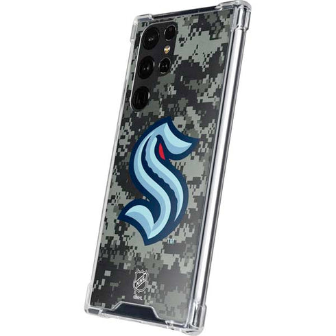 NHL Seattle Kraken Camo Galaxy S24 Ultra Clear Case