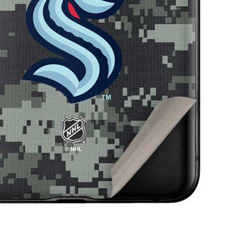 NHL Seattle Kraken Camo Galaxy Z Flip Skin
