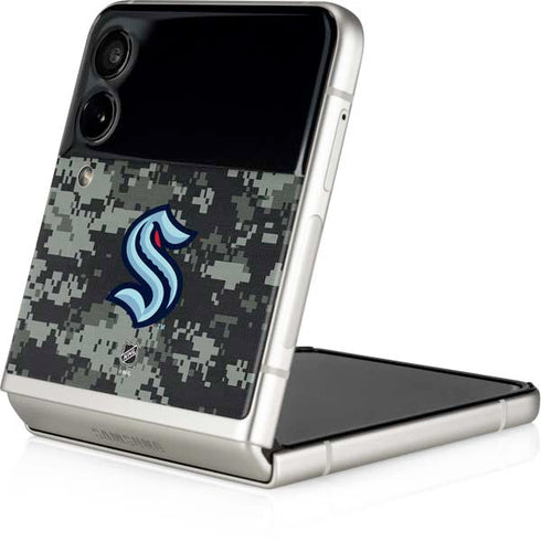 NHL Seattle Kraken Camo Galaxy Z Flip3 5G Skin