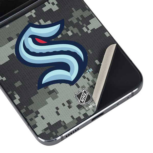 NHL Seattle Kraken Camo Galaxy Z Flip5 5G Skin