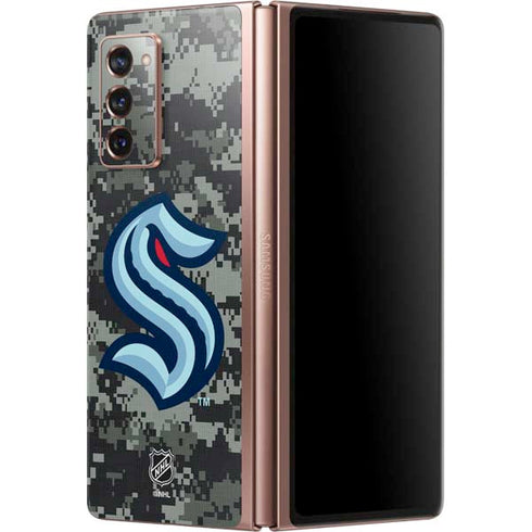 NHL Seattle Kraken Camo Galaxy Z Fold2 5G Skin