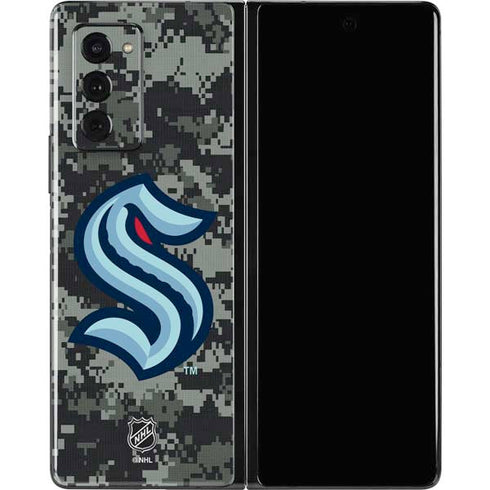NHL Seattle Kraken Camo Galaxy Z Fold2 5G Skin