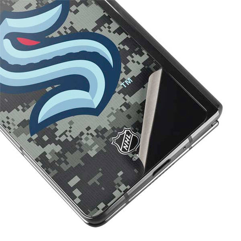NHL Seattle Kraken Camo Galaxy Z Fold2 5G Skin