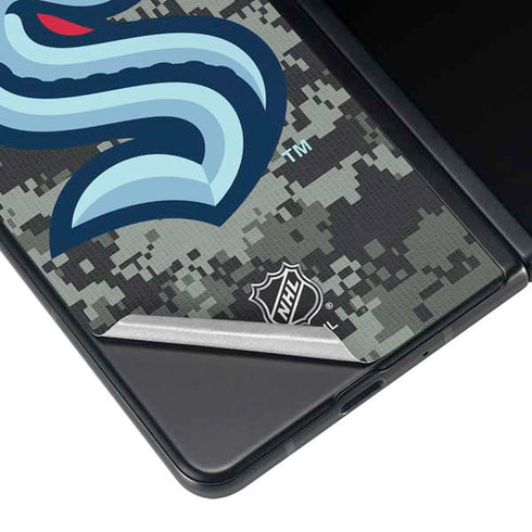 NHL Seattle Kraken Camo Galaxy Z Fold3 5G Skin