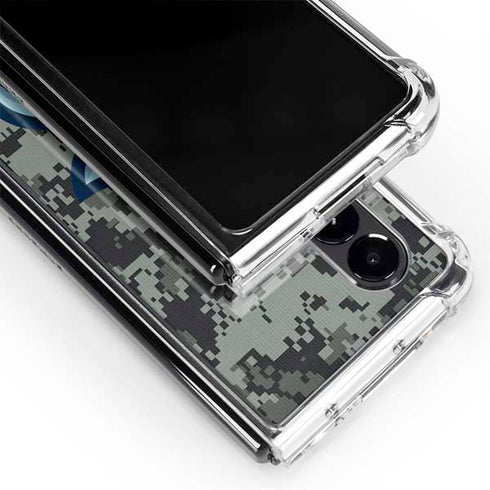 NHL Seattle Kraken Camo Galaxy Z Fold4 5G Clear Case