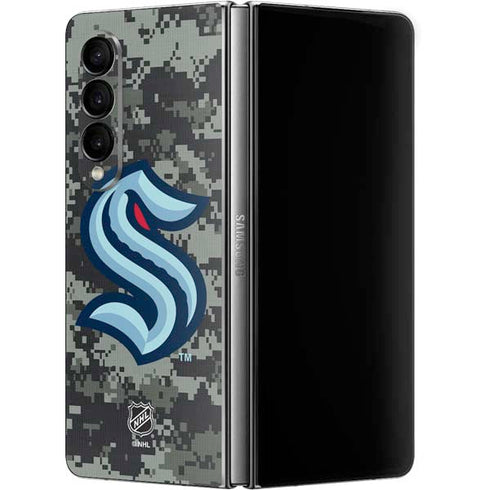 NHL Seattle Kraken Camo Galaxy Z Fold4 5G Skin