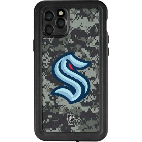 NHL Seattle Kraken Camo iPhone 11 Pro Waterproof Case