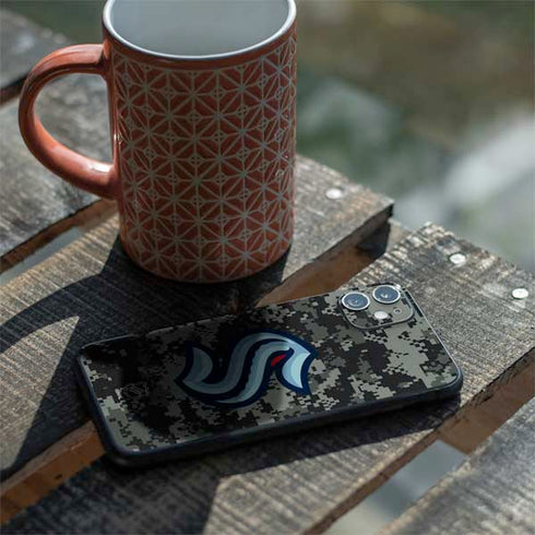 NHL Seattle Kraken Camo iPhone 11 Skin