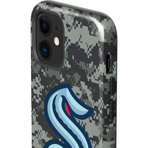 NHL Seattle Kraken Camo iPhone 12 Impact Case