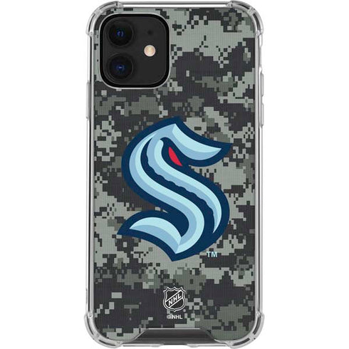 NHL Seattle Kraken Camo iPhone 12 Mini Clear Case