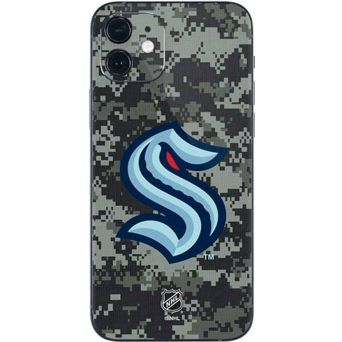 NHL Seattle Kraken Camo iPhone 12 Mini Skin
