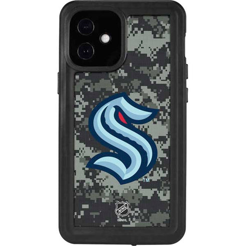 NHL Seattle Kraken Camo iPhone 12 Mini Waterproof Case