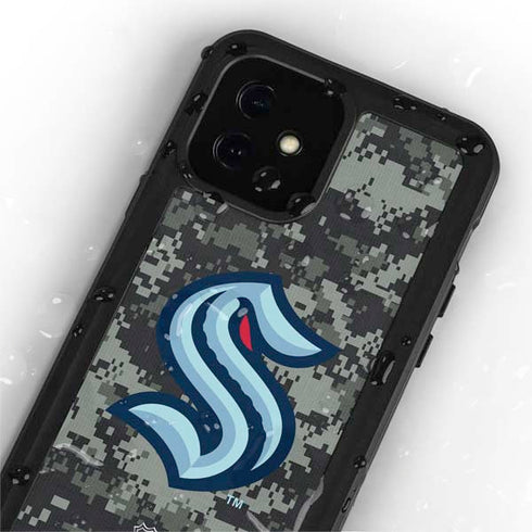 NHL Seattle Kraken Camo iPhone 12 Mini Waterproof Case