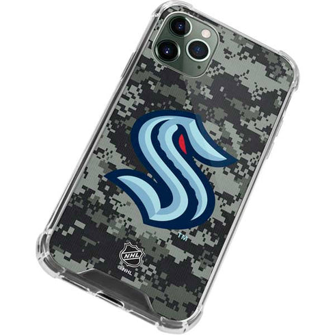 NHL Seattle Kraken Camo iPhone 12 Pro Clear Case