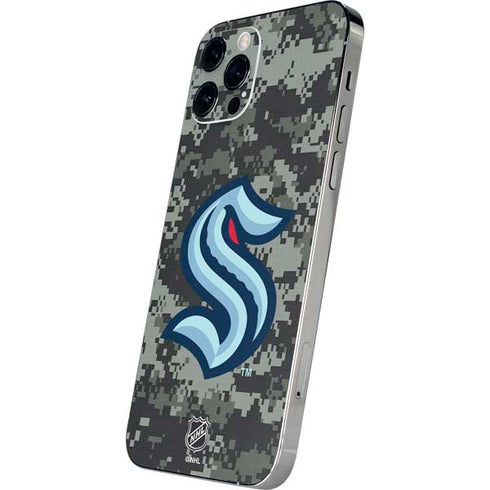 NHL Seattle Kraken Camo iPhone 12 Pro Max Skin