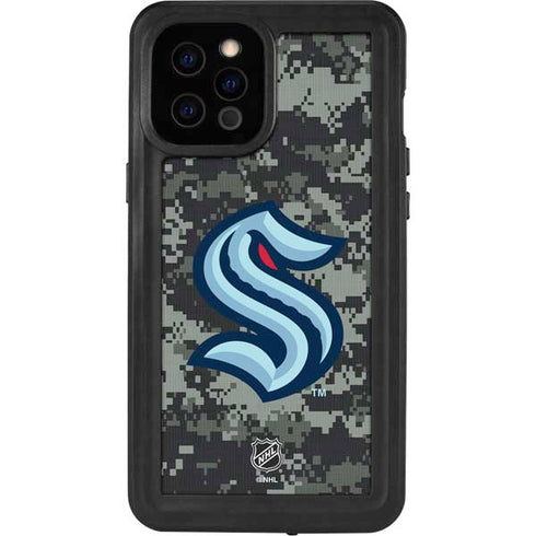 NHL Seattle Kraken Camo iPhone 12 Pro Max Waterproof Case