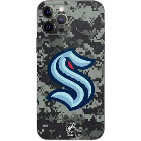 NHL Seattle Kraken Camo iPhone 12 Pro Skin