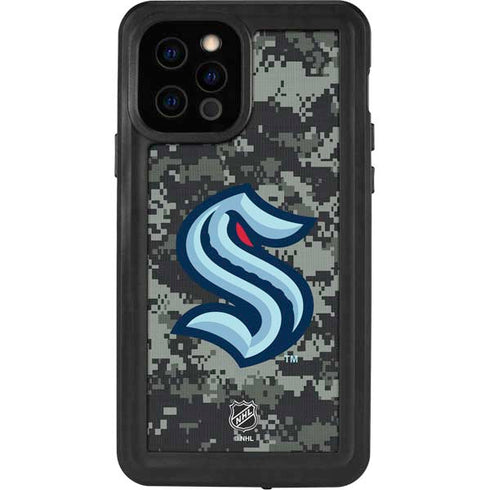 NHL Seattle Kraken Camo iPhone 12 Pro Waterproof Case