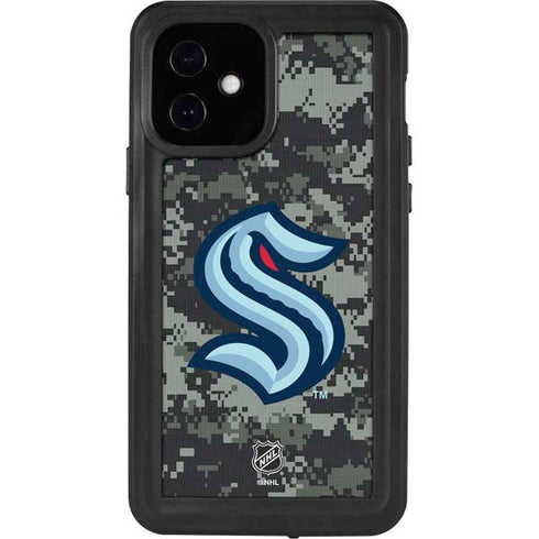 NHL Seattle Kraken Camo iPhone 12 Waterproof Case