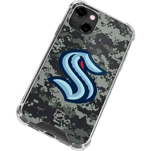 NHL Seattle Kraken Camo iPhone 14 Clear Case