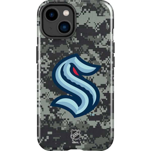 NHL Seattle Kraken Camo iPhone 15 Plus Impact Case