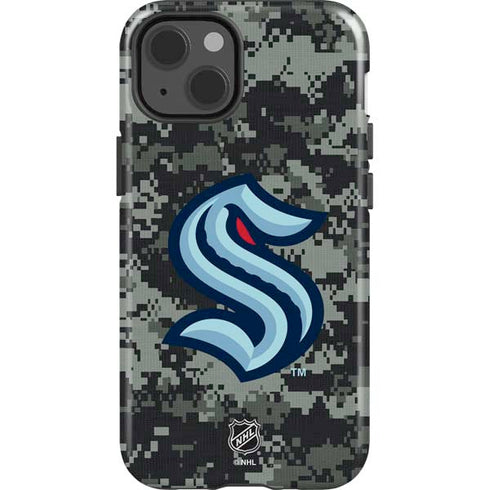 NHL Seattle Kraken Camo iPhone 15 Impact Case