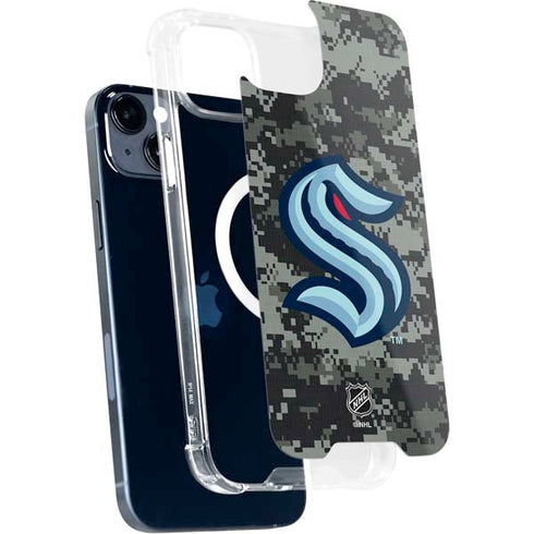 NHL Seattle Kraken Camo iPhone 15 Plus MagSafe Case